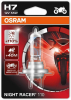 Мотолампа H7 Osram Night Racer +110% (64210NR1-01B)