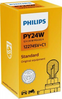 Автолампа PY24W Philips SilverVision (12274SV+C1)