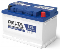 Аккумулятор Start-Stop автомобильный Delta Start Master EFB - 75 А/ч (OEM VAG) [-+]