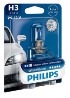 Автолампа H3 Philips White Vision 3700K (12336WHVB1)