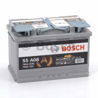 Аккумулятор Start-Stop автомобильный Bosch S5 A08 AGM - 70 А/ч (0 092 S5A 080) [-+]