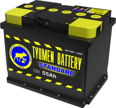 Аккумулятор автомобильный Тюмень Standard - 55 А/ч [+-]