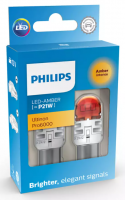 Светодиодные автолампы W21W Philips Ultinon Pro6000 SI LED Amber (11498AU60X2)