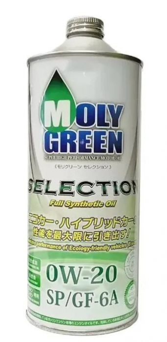Моторное масло Molygreen Selection 0W-20 SP, GF-6A