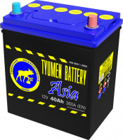 Аккумулятор автомобильный Tyumen Battery Asia - 40 A/ч тонкие клеммы (42B19L) [-+]