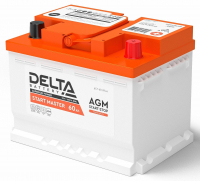 Аккумулятор Start-Stop автомобильный Delta Start Master AGM - 60 А/ч (OEM VAG) [-+]