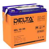 Аккумулятор Delta GEL - 55 A/ч (GEL 12-55) - тяговый (для лодочных электромоторов)