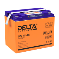 Аккумулятор Delta GEL - 75 A/ч (GEL 12-75) - тяговый (для лодочных электромоторов)