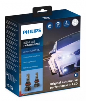 Светодиодные противотуманные лампы H8/H11/H16 Philips Ultinon Pro9000 +250% 5800K (11366U90CWX2)