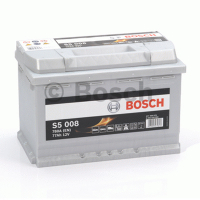 Аккумулятор автомобильный Bosch S5 008 Silver Plus - 77 А/ч (0 092 S50 080) [-+]