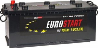 Грузовой аккумулятор Eurostart 190 А/ч российская полярность (-+)