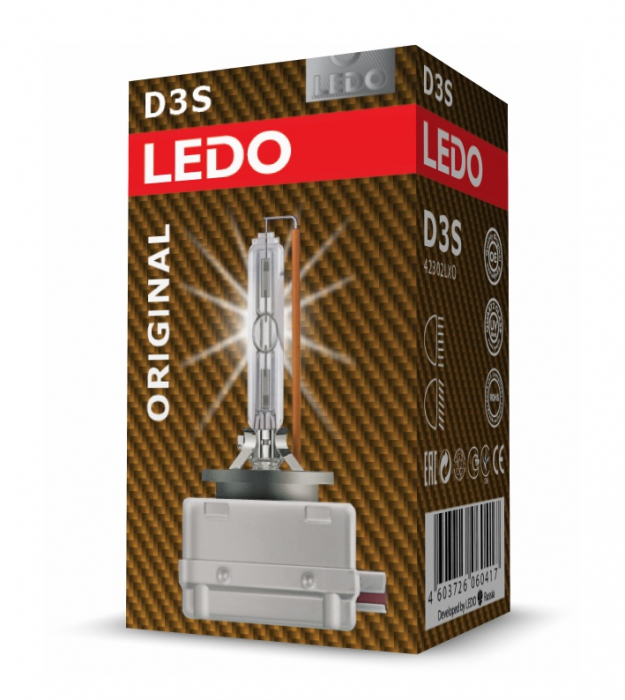 Лампа ксеноновая D3S Ledo Original 4300K (42302LXO)