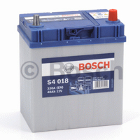 Аккумулятор автомобильный Bosch S4 018 Silver Asia - 40 A/ч тонкие клеммы (0 092 S40 180, B19L) [-+]