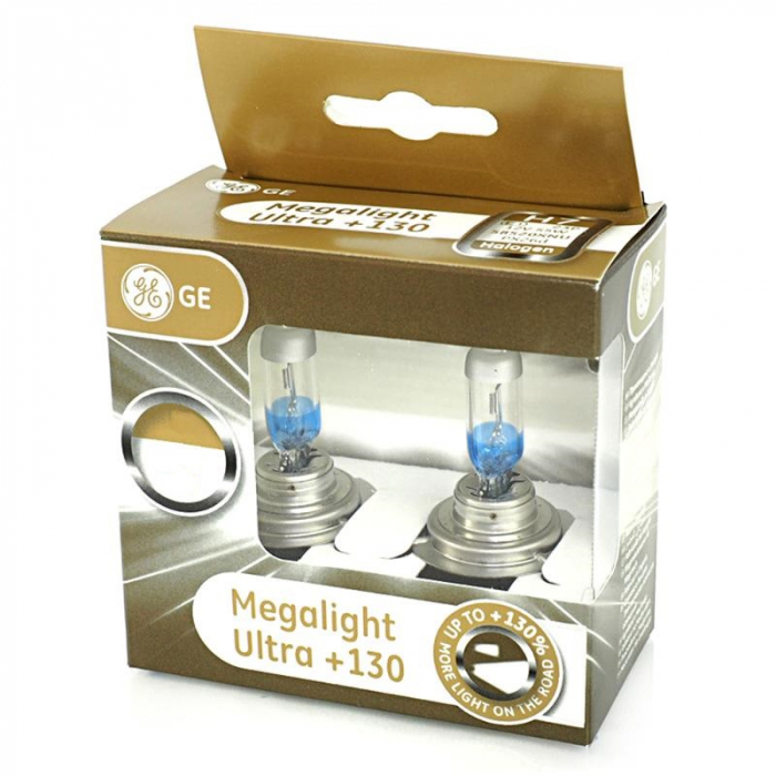 Автолампы H7 General Electric Megalight Ultra +130% (58520XNU)