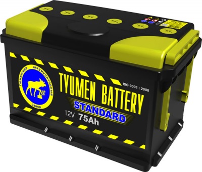 Аккумулятор автомобильный Тюмень Standard - 75 А/ч [-+]