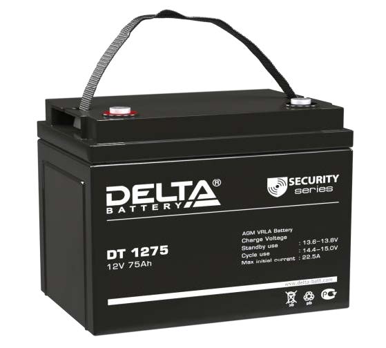 Аккумулятор Delta DT - 75 А/ч (DT 1275) ОПС серия