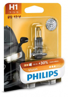 Автолампа H1 Philips Vision +30% (12258PRB1)