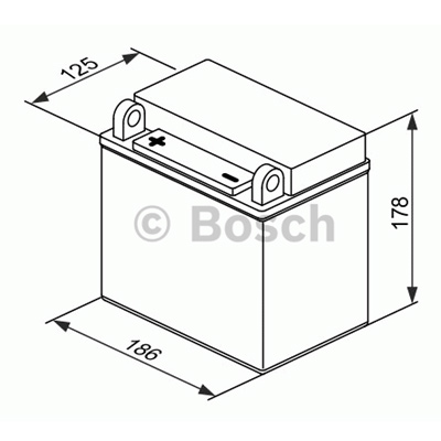 Мотоаккумулятор 12N24-4 Bosch M4 F51 Fresh pack - 24 А/ч (0 092 M4F 510) [+ -] снят с производства