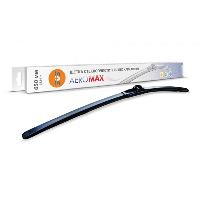 Стеклоочиститель SVS Aeromax (65 см., бескаркасный, универсальный)