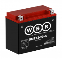 Мотоаккумулятор YT19BL-BS WBR AGM - 20 А/ч 310 А (SMT12-20-A)