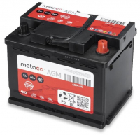Аккумулятор Start-Stop автомобильный Metaco AGM - 60 А/ч [-+]