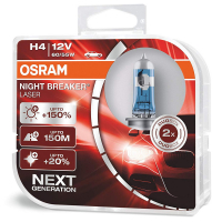 Автолампа H4 Osram Night Breaker Laser Next Generation +150% (64193NL-HCB)
