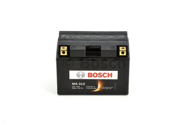 Мотоаккумулятор TTZ12S-BS Bosch M6 012 AGM - 9 А/ч (0 092 M60 120) [+ -]