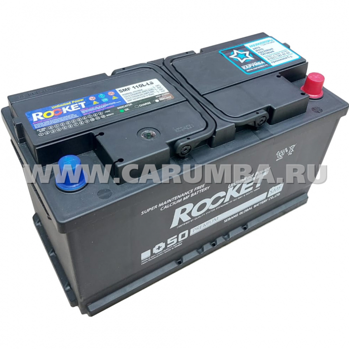 Аккумулятор автомобильный Rocket Premium SMF 110L-L6 - 110 А/ч  [-+]