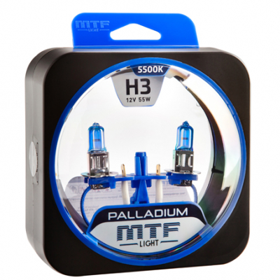 Автолампы H3 MTF Palladium 5500K (HPA1203)