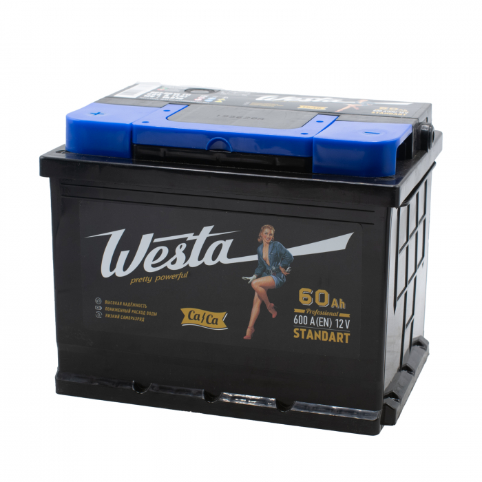 Аккумулятор автомобильный Westa Black - 60 А/ч [+-] Турция