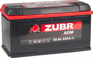 Аккумулятор Start-Stop автомобильный Zubr AGM - 95 А/ч [-+]