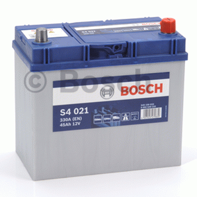 Аккумулятор автомобильный Bosch S4 021 Silver Asia - 45 А/ч (0 092 S40 210, B24L) [-+]