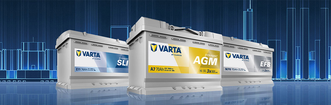 Новые аккумуляторы Varta Dynamic AGM