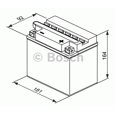 Мотоаккумулятор YB18L-A Bosch M4 F42 Fresh pack - 18 А/ч (0 092 M4F 420) [- +]