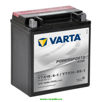 Мотоаккумулятор YTX16-BS-1 Varta AGM Powersports - 14 А/ч (514 901 022) [+ -] "ушки"