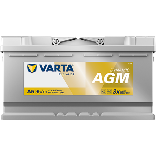 Аккумулятор Start-Stop автомобильный Varta A5 Dynamic AGM - 95 А/ч (595 901 085) [-+]
