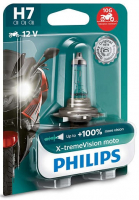 Мотолампа H7 Philips X-tremeVision Moto +100% (12972XVBW)