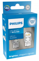 Светодиодные автолампы W21/5W Philips Ultinon Pro6000 SI LED White 6000K (11066CU60X2)