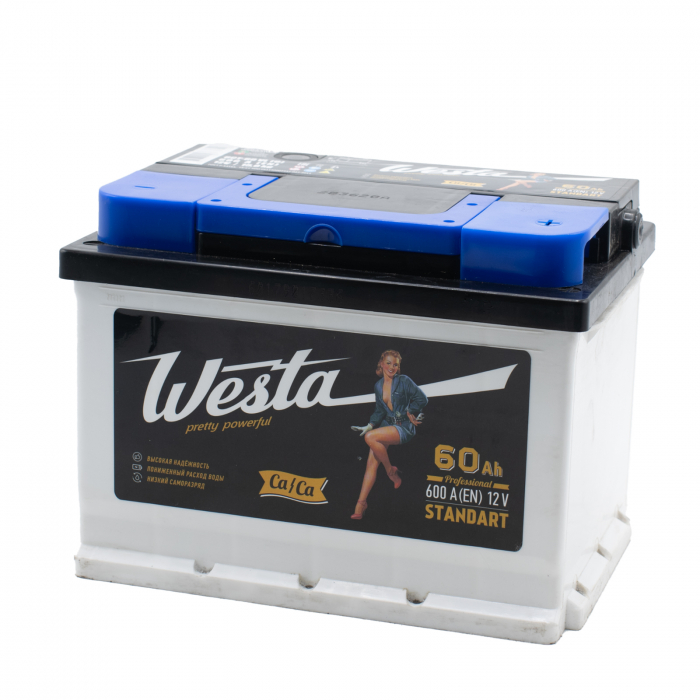 Аккумулятор автомобильный Westa Black - 60 А/ч [-+] Турция