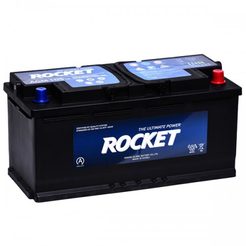 Аккумулятор Start-Stop автомобильный Rocket AGM L6 - 105 А/ч [-+]