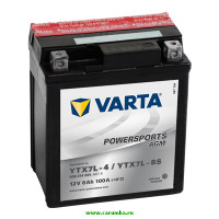 Мотоаккумулятор YTX7L-BS Varta AGM Powersports - 6 А/ч (506 014 005) [- +]