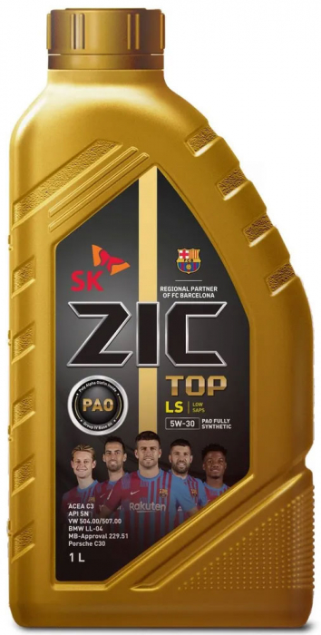 Моторное масло Zic TOP LS 5W-30 SN/C3