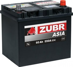 Аккумулятор автомобильный Zubr Ultra Asia - 60 А/ч (D23L) [-+]