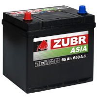 Аккумулятор автомобильный Zubr Premium Asia - 65 А/ч (D23R) [+-]