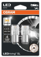 Светодиодные лампы P21/5W Osram LEDriving SL Amber (7528DYP-02B)