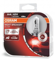 Автолампы H4 Osram Night Breaker Silver +100% (64193NBS-HCB)