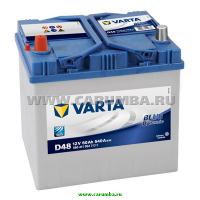 Аккумулятор автомобильный Varta Asia Blue Dynamic D48 - 60 А/ч (560 411 054, D23R) [+-]