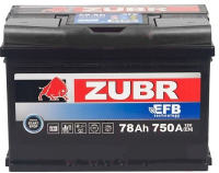 Аккумулятор Start-Stop автомобильный Zubr EFB - 78 A/ч [-+]