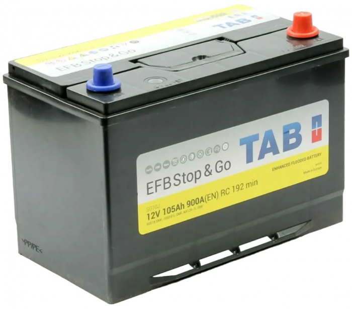 Аккумулятор автомобильный TAB EFB Stop&Go - 105 А/ч  [-+]