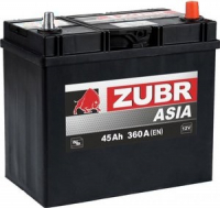 Аккумулятор автомобильный Zubr Ultra Asia - 45 A/ч тонкие клеммы (B24L) [-+]